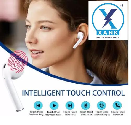 TWS i12 Bluetooth Earphone with Portable Charging Case (White, True Wireless)