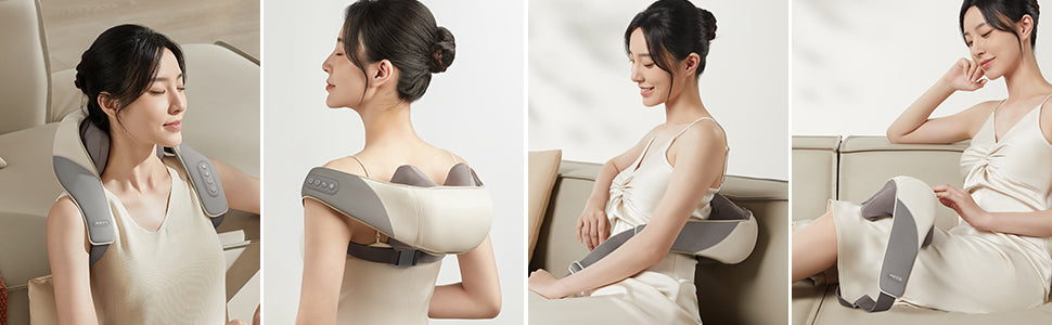 Smart Electric Neck & Shoulder Massager – Deep Tissue Relief | Heat Therapy | Rechargeable