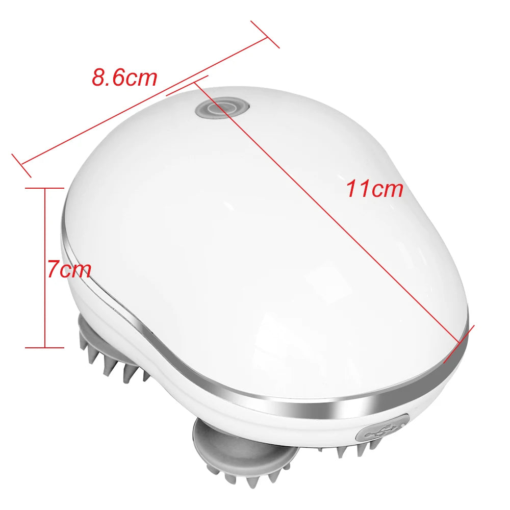 ZenHead™ 4D Electric Scalp & Body Massager – Deep Kneading Rechargeable Relaxation Tool