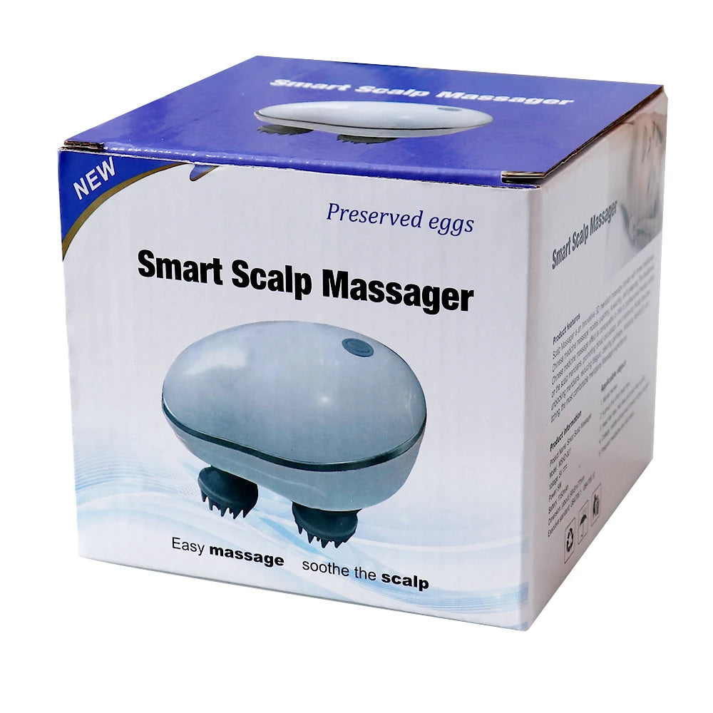 ZenHead™ 4D Electric Scalp & Body Massager – Deep Kneading Rechargeable Relaxation Tool
