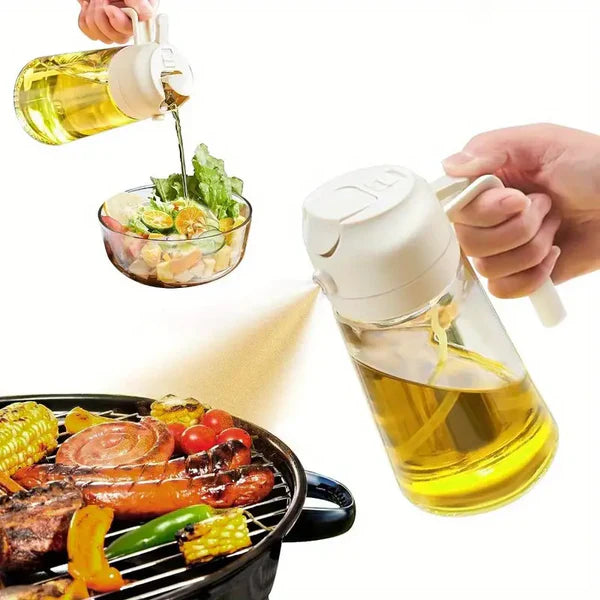 Kettlekane™ DuoFlow  Glass Oil Sprayer & Dispenser