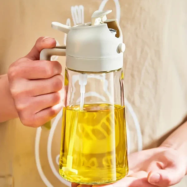 Kettlekane™ DuoFlow  Glass Oil Sprayer & Dispenser