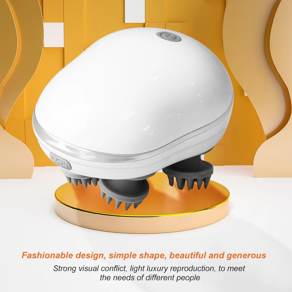 ZenHead™ 4D Electric Scalp & Body Massager – Deep Kneading Rechargeable Relaxation Tool