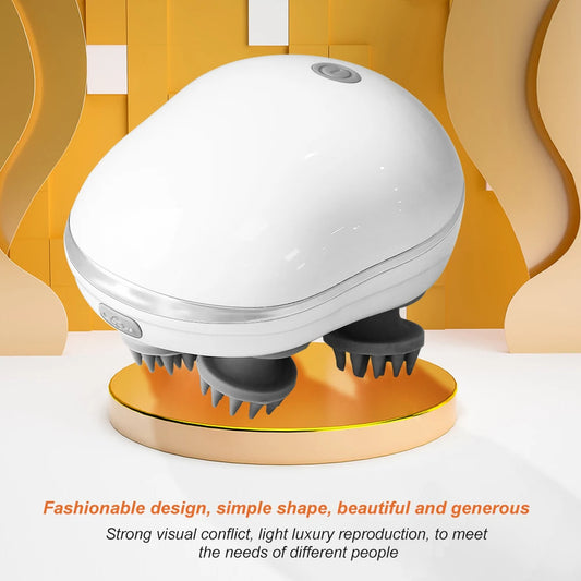 ZenHead™ 4D Electric Scalp & Body Massager – Deep Kneading Rechargeable Relaxation Tool