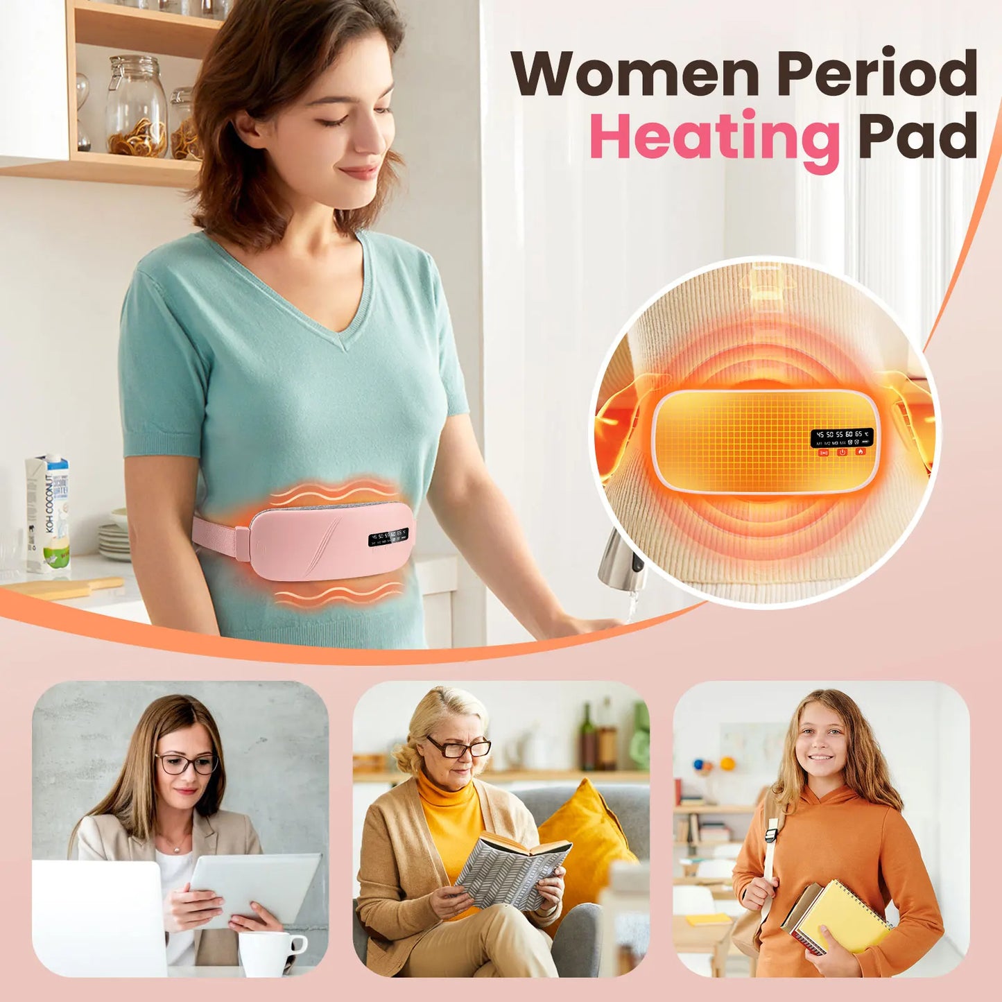 ThermiEase™ Wireless Heating & Massage Belt