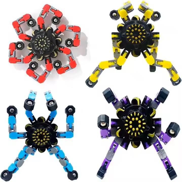 Transformation Robot Fidget Spinner Anti Stress Deformation Gyro Fidget Toys ( pack of 1 )
