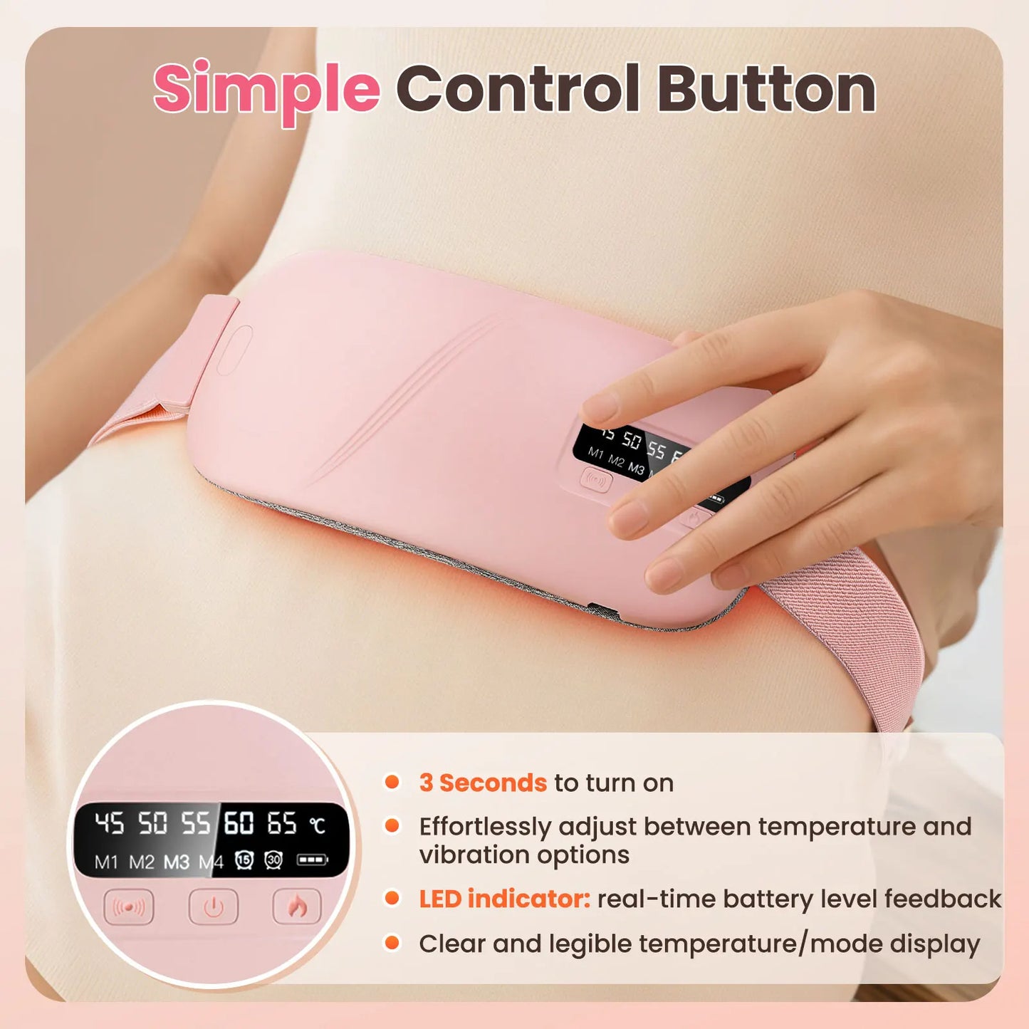 ThermiEase™ Wireless Heating & Massage Belt